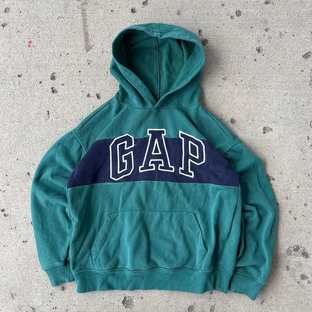 Y2K Womens Two Toned Gap Hoodie SZ M